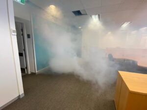 Brisbane Rent Smoke Machine - Testing How Quickly Smoke Is Removed - IPC NSW