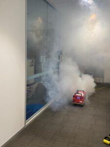 Hire Smoke Machine - Testing How Quickly Smoke Is Removed - IPC NSW