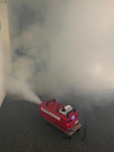 Sydney Hire - Smoke Machine - Testing Fire Stair Pressurisation System