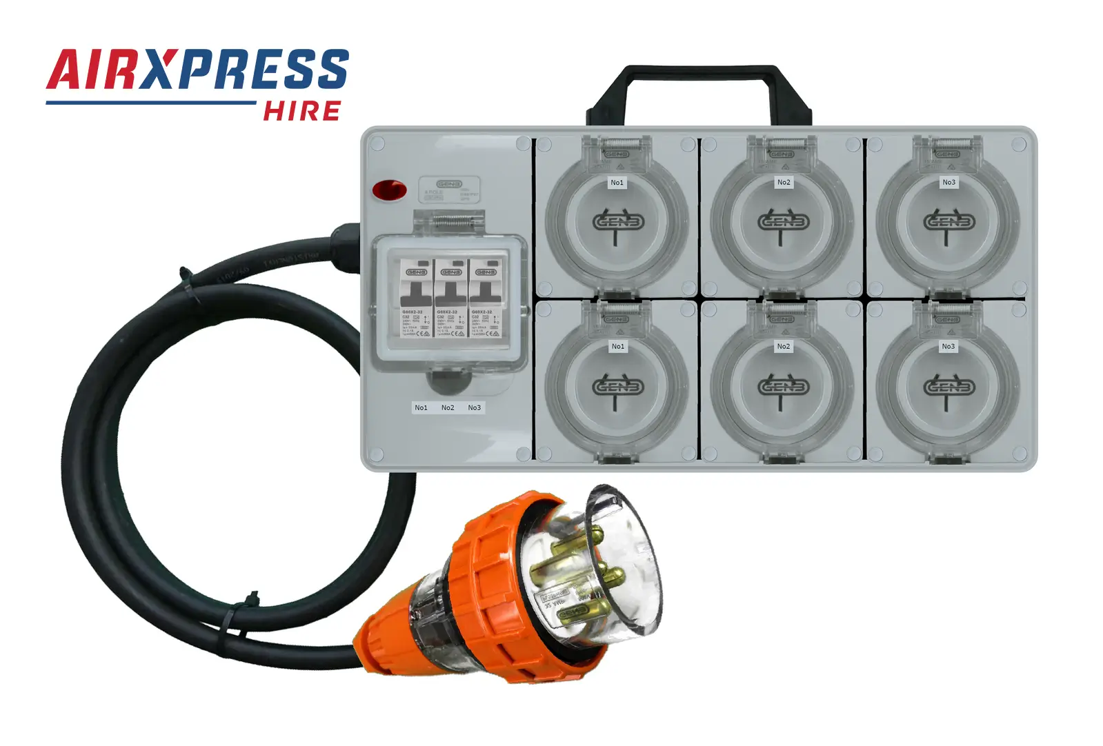 20 Amp 3 Phase Distribution Board to 6 x 15 rental