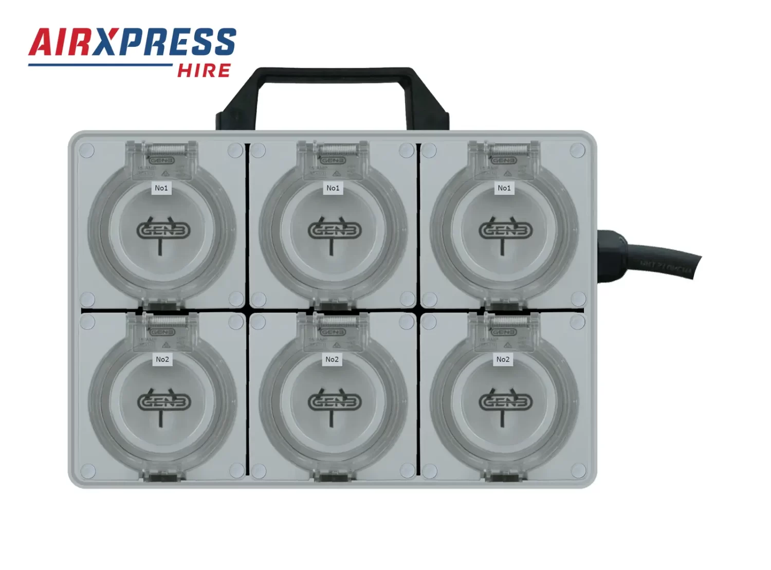 32 Amp 3 Phase Distribution Board to 10 x 15 hire rental