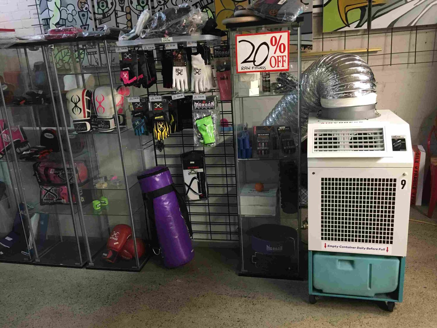 Tempe Gym Fitness portable air conditioner hire