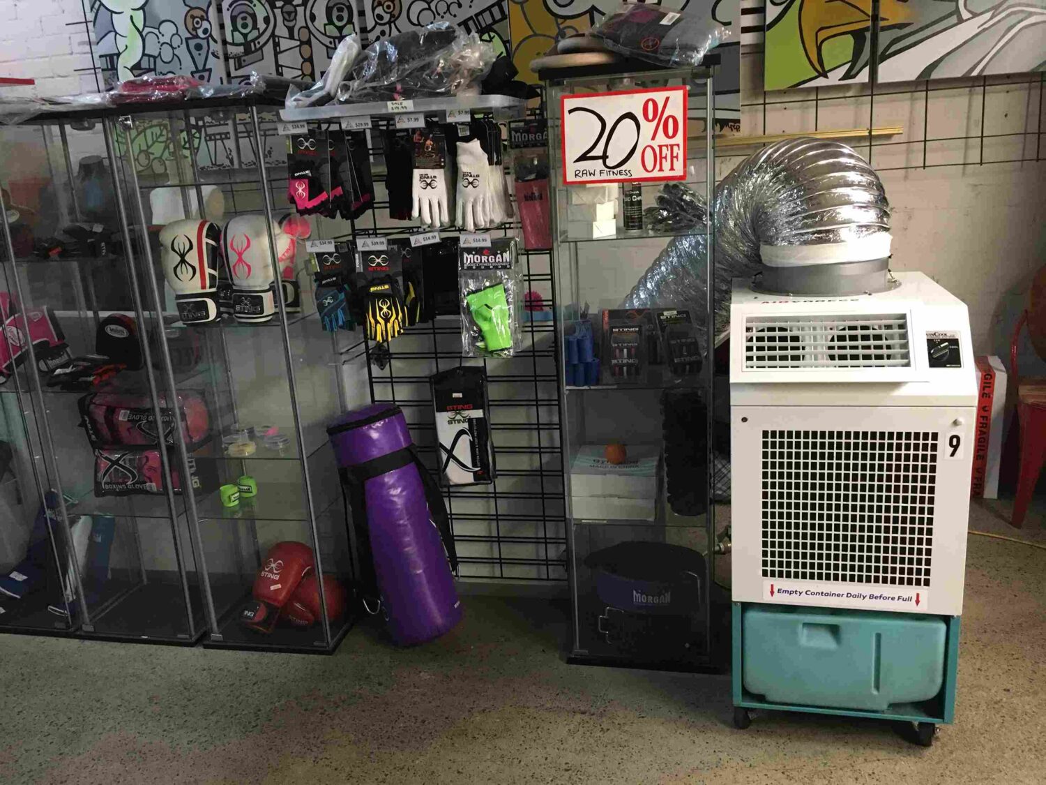 air conditioner hire at Tempe Gym Fitness