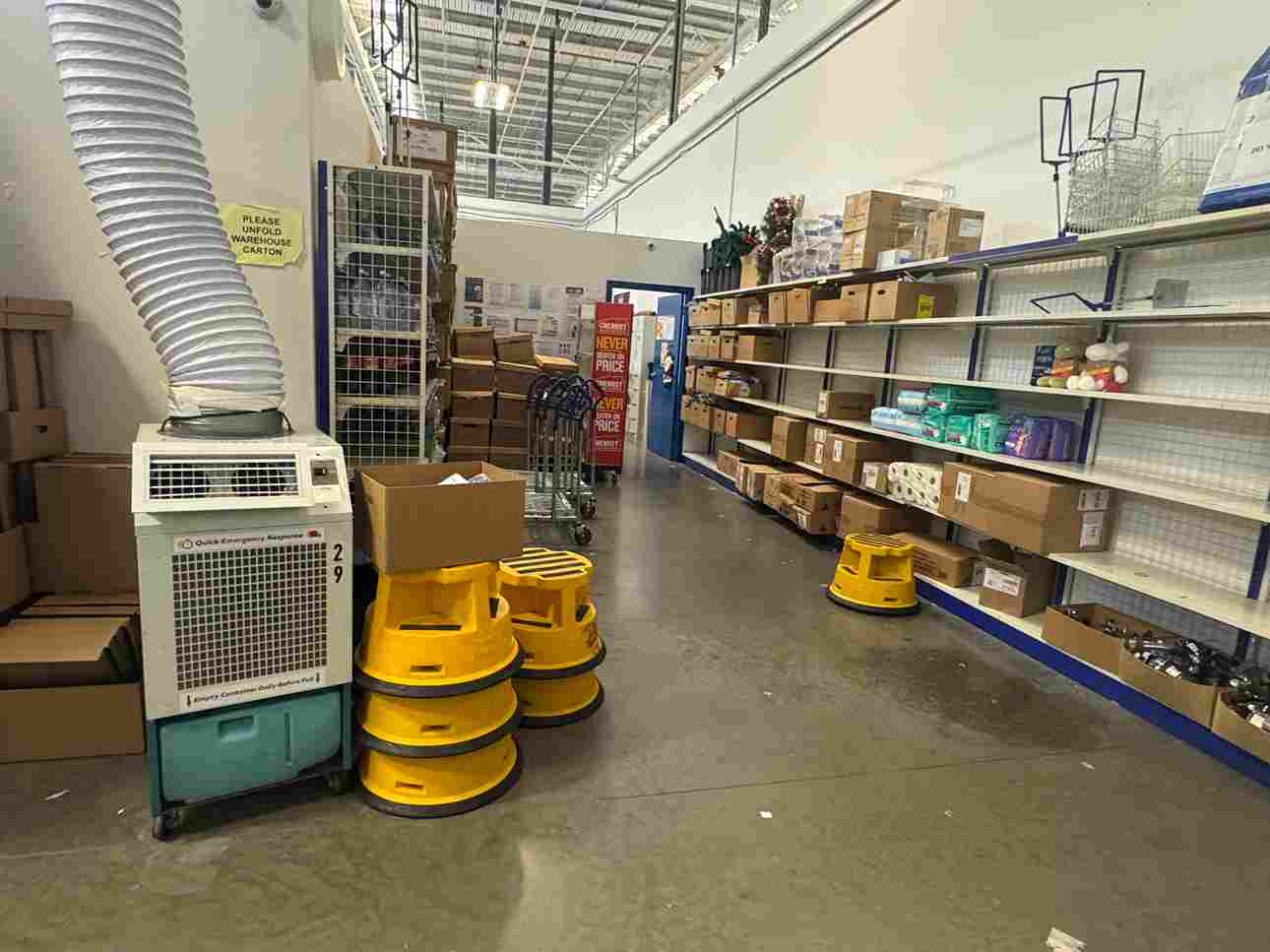 Chemist Warehouse Northlakes air condition hire