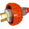 20 Amp Adapter Lead: Flat Plug to Round Socket (Single Phase)